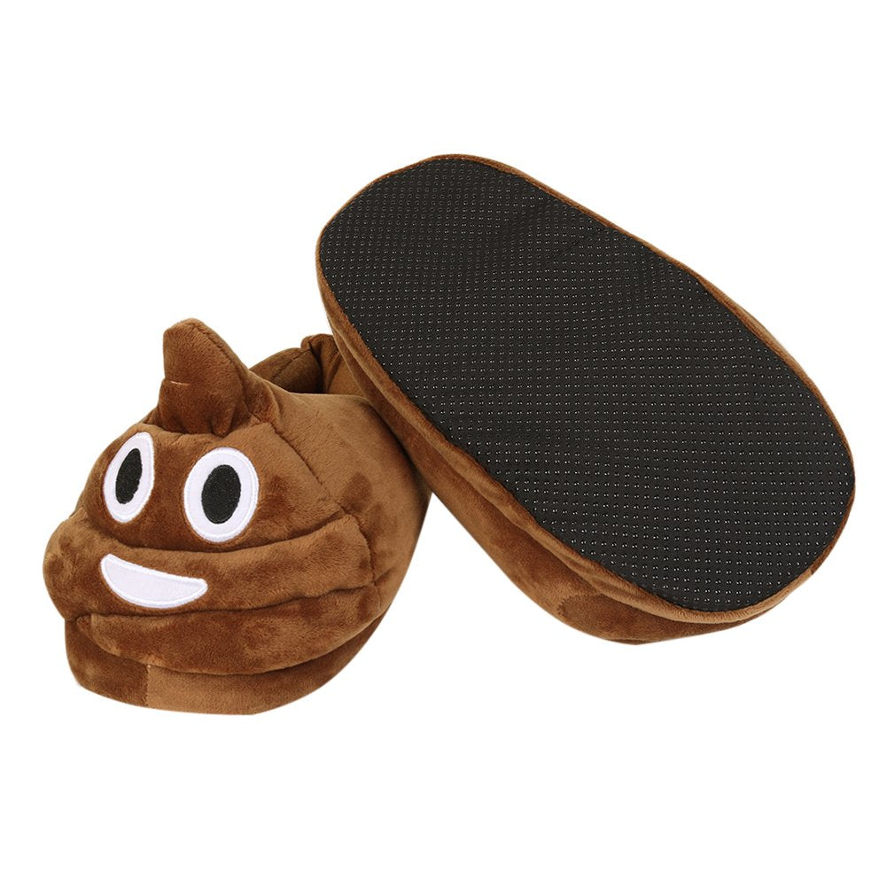 Emoji Slippers - Smiley Poop