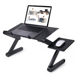 Adjustable Portable Ergonomic Aluminum Laptop Table Stand With Mouse Pad