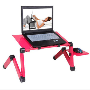 Adjustable Portable Ergonomic Aluminum Laptop Table Stand With Mouse Pad