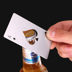 Poker Card Stainless Steel Beer Bottle Opener